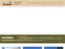 Tablet Screenshot of akumalvacations.com